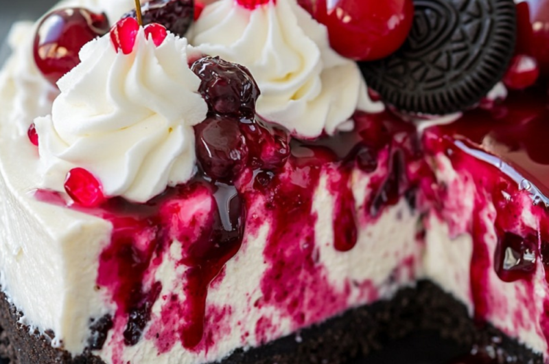 Cherry Oreo Cheesecake