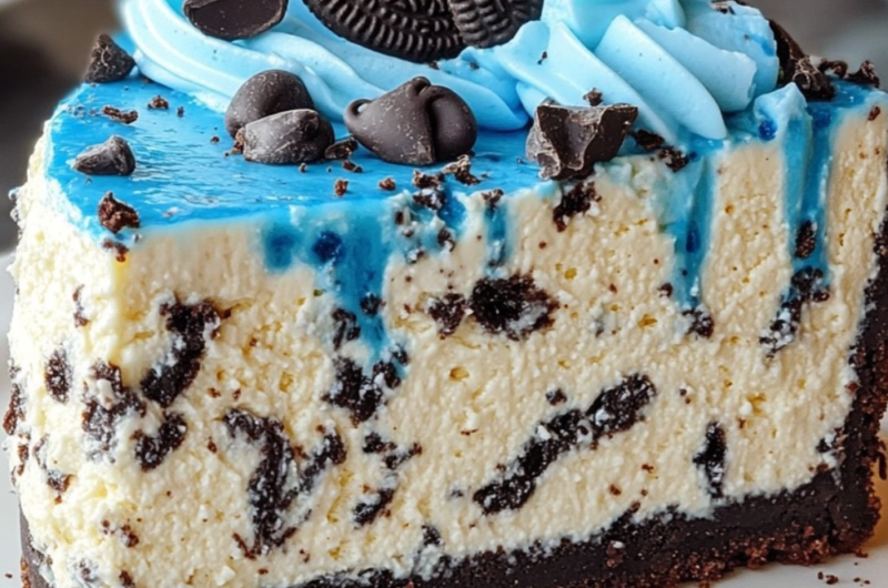 Cookie Monster Cheesecake 