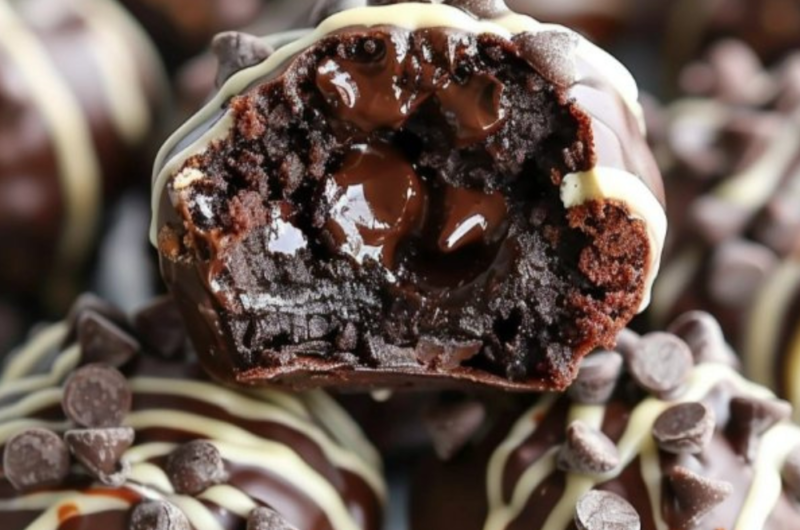 Chocolate Chip Cookie Dough Brownie Bombs Recipe 