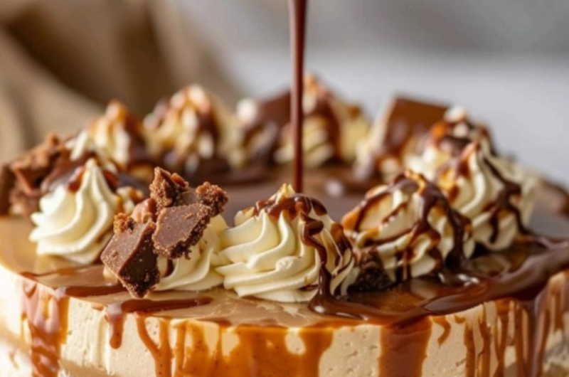 Caramel Chocolate Coffee Cheesecake