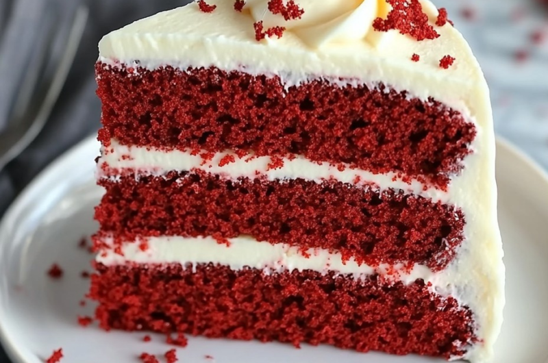 Red Velvet Cookie Dough Cake 